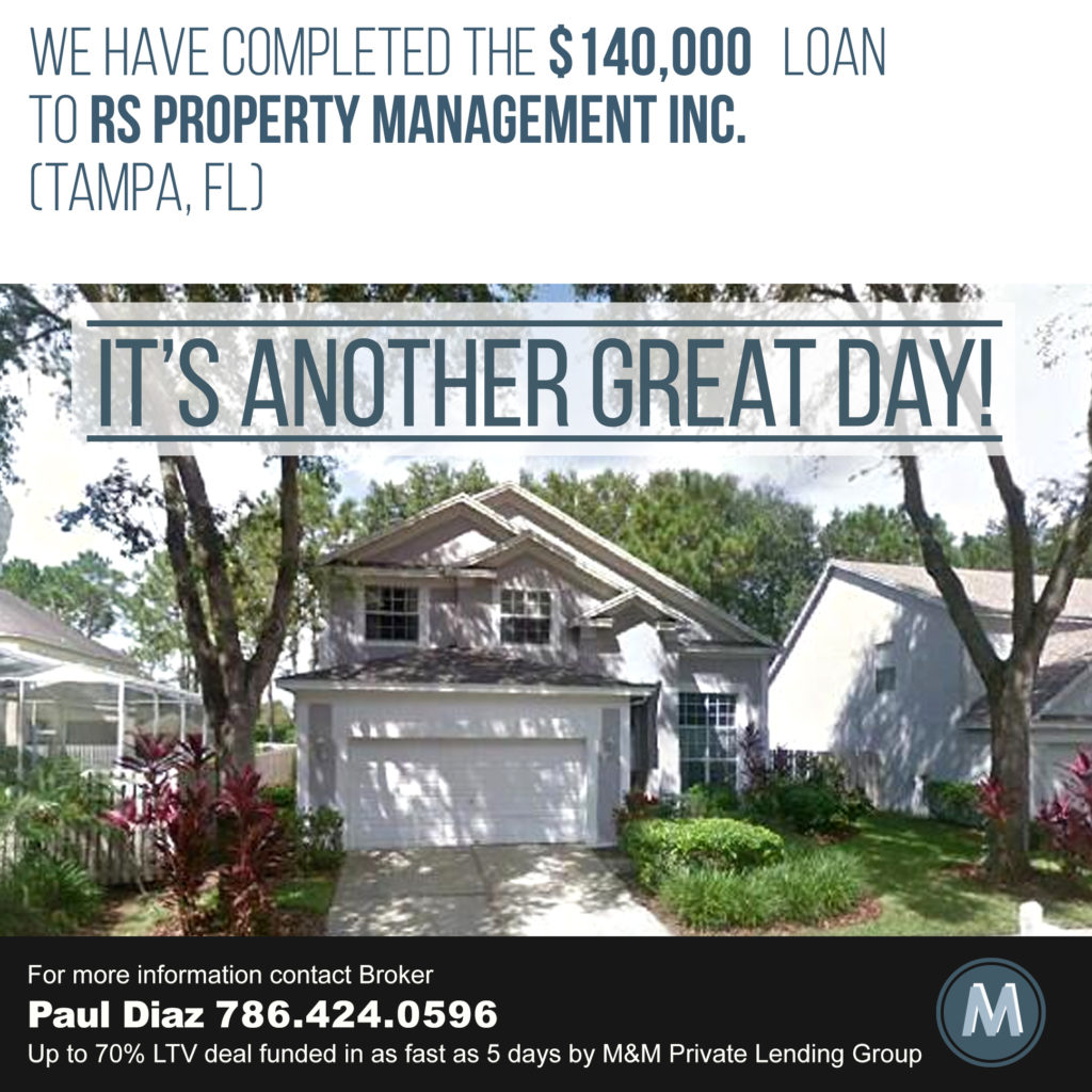 Loan Closed in Tampa FL