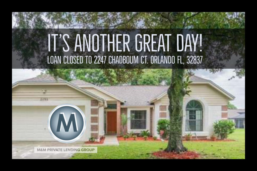 Loan closed in Orlando